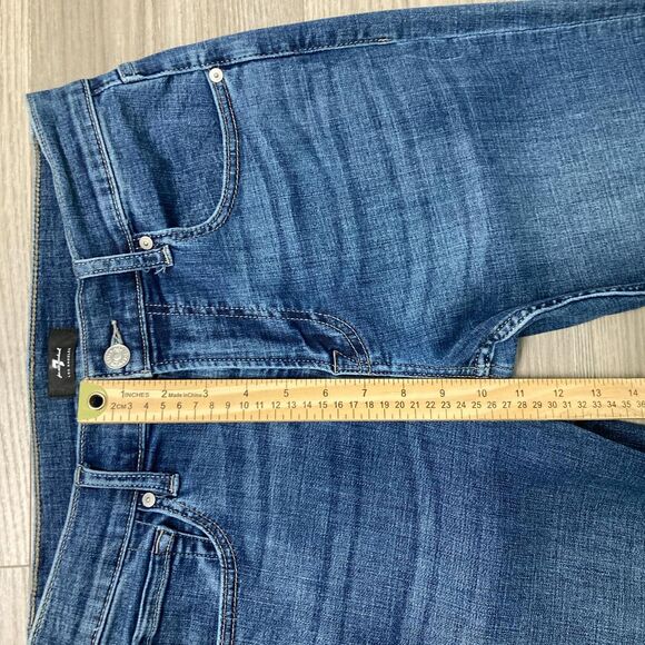7 for All Mankind Austyn Bootcut Jeans Altered Hem Size 29 - Picture 3 of 8